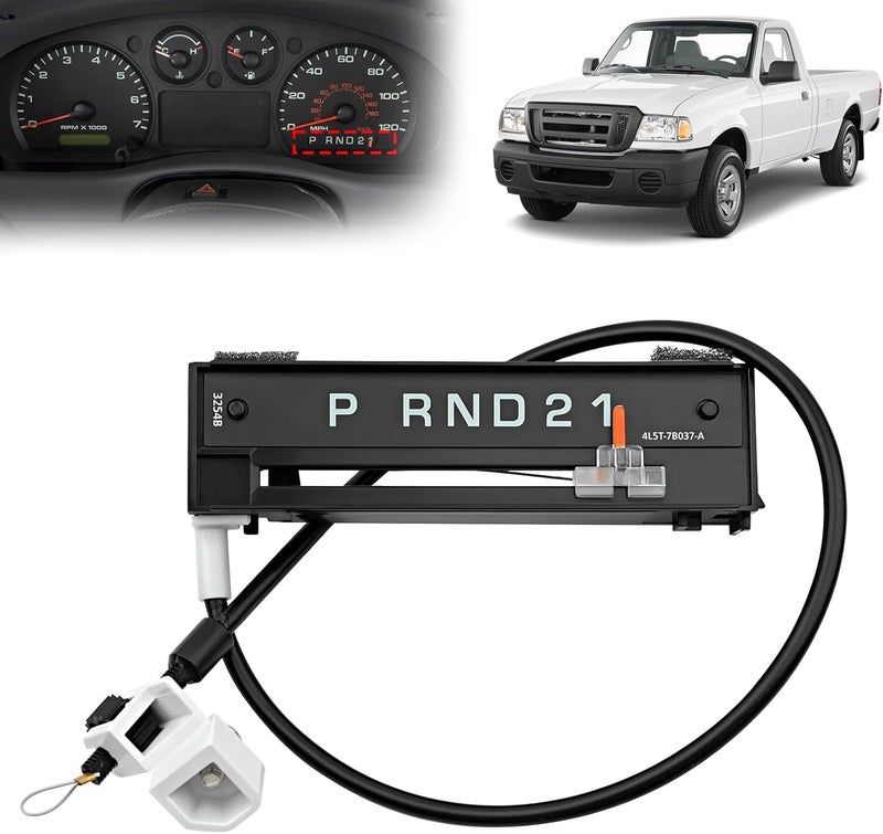 TOP-MAX Gear Shift Indicator Assembly Compatible with Ford Ranger 2004 2005 2006 2007 2008 2009 2010 2011, Replace 4L5Z-7A110-AA 6L5Z-7A110-AA NL5Z-7A110-A - Image 1